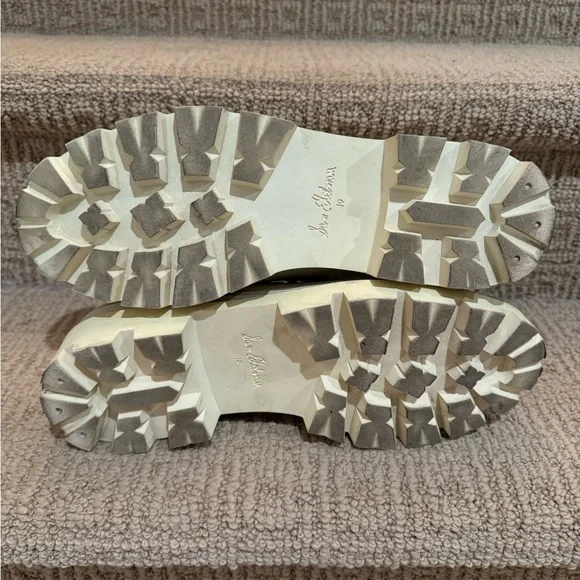 Sam Edelman Garret Platform Combat Boot in Ivory Leather - Picture 6 of 6